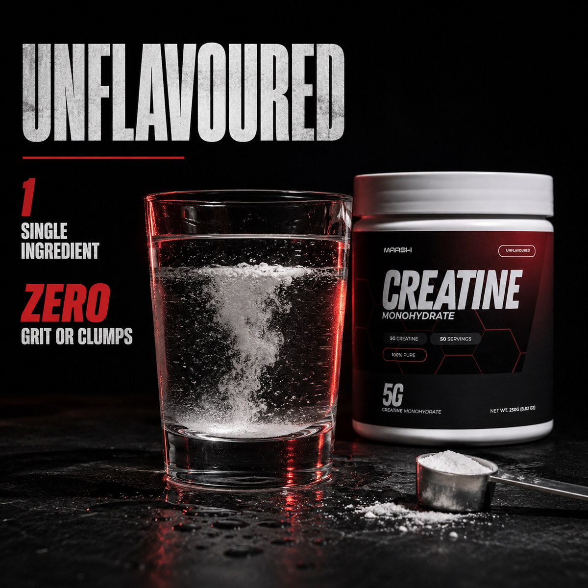 Creatine Monohydrate | 5g Pure, Unflavoured